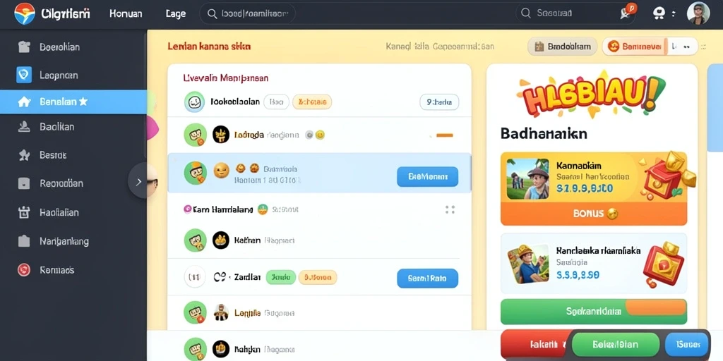 Fitur live chat yang membuat interaksi antar pemain lebih seru.