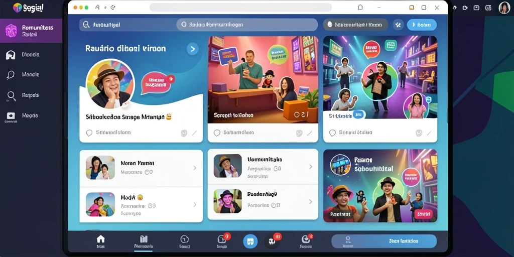 Fitur sosial yang memungkinkan interaksi antar pemain.